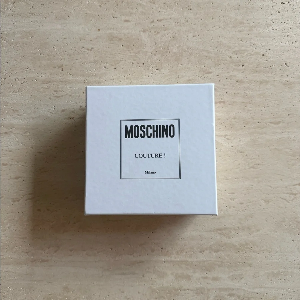 New MOSCHINO Genuine Leather Belt Black